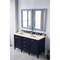 James Martin Vanities Brittany 60in Double Vanity, Victory Blue w/ 3 CM Eternal Marfil Quartz Top 650-V60D-VBL-3EMR - alternate 2